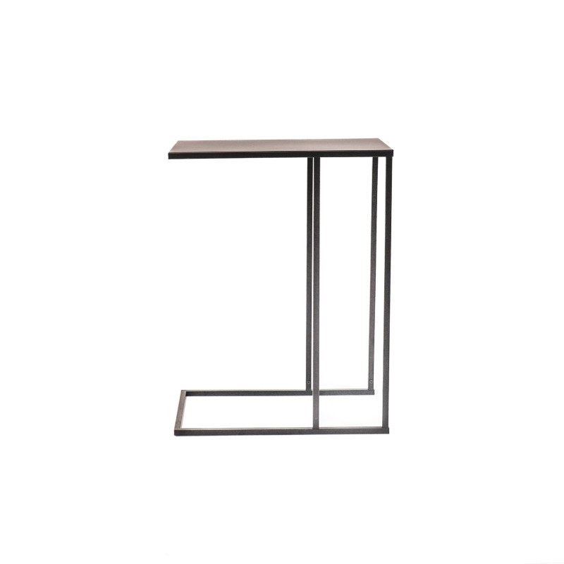 Table d’appoint en métal noir 45 x 30...