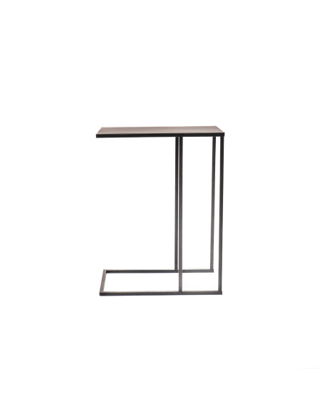 Table d’appoint en métal noir 45 x 30 x 60 cm Rocks