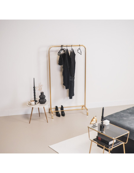 Portant à vêtements en métal doré 80 x 40 x 150 cm Runway