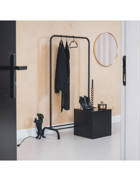 Portant à vêtements en métal noir 80 x 40 x 150 cm Runway
