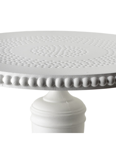 Table d’appoint ronde blanche 41,5 cm Belvaria  - 2