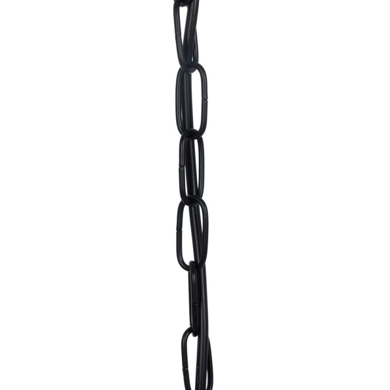 Suspension Ronde 3 Lampes 35 cm en Verre Transparent Métal Noir Marita - 9