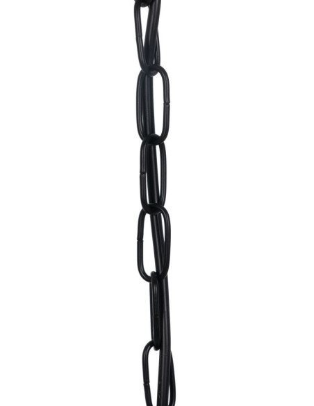 Suspension Ronde 3 Lampes 35 cm en Verre Transparent Métal Noir Marita - 9