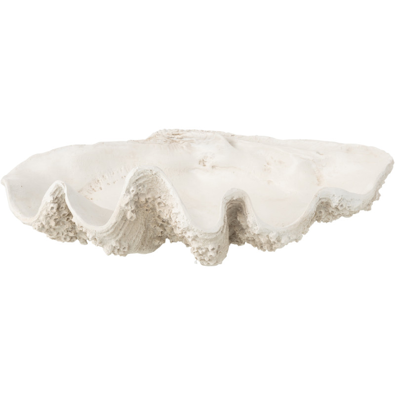 BOL DECO COQUILLAGE RES BLA L (68x41x23cm) 