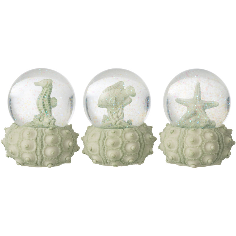 BOULE NEIG SEA MNT S ASS3 (7x7x8,5cm) 