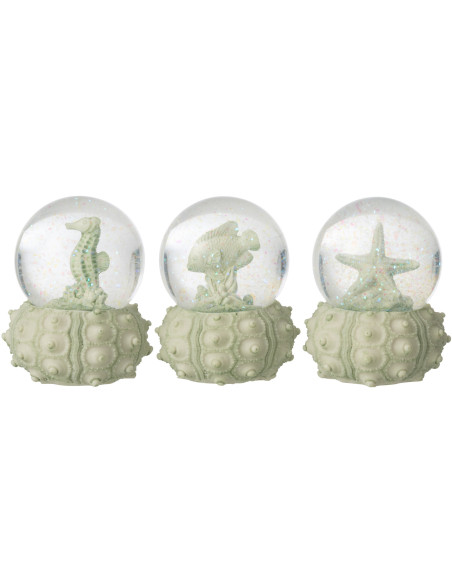 BOULE NEIG SEA MNT S ASS3 (7x7x8,5cm) 