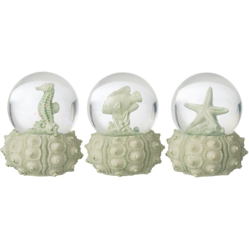 BOULE NEIG SEA MNT S ASS3 (7x7x8,5cm) 