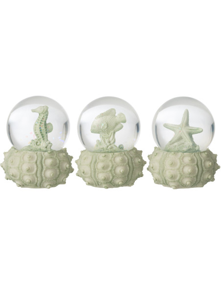 BOULE NEIG SEA MNT S ASS3 (7x7x8,5cm) 