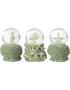 BOULE NEIG SEA MNT L ASS3 (10,5x10,5x13cm) 