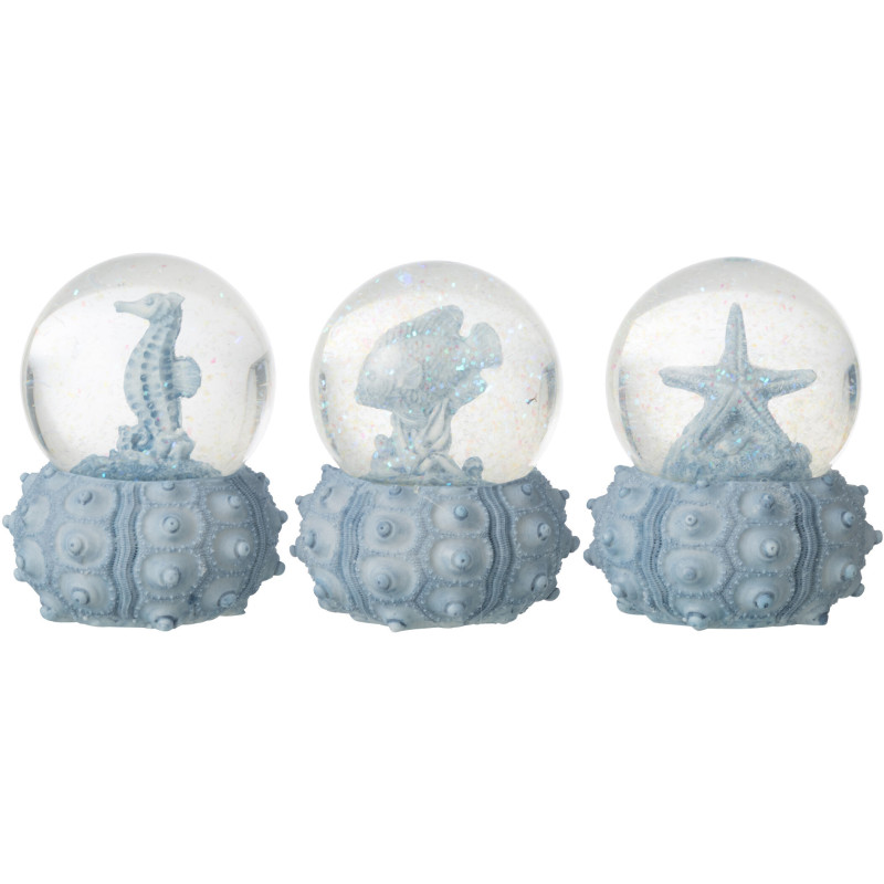 BOULE NEIG MER BL S ASS3 (7x7x8,5cm) 