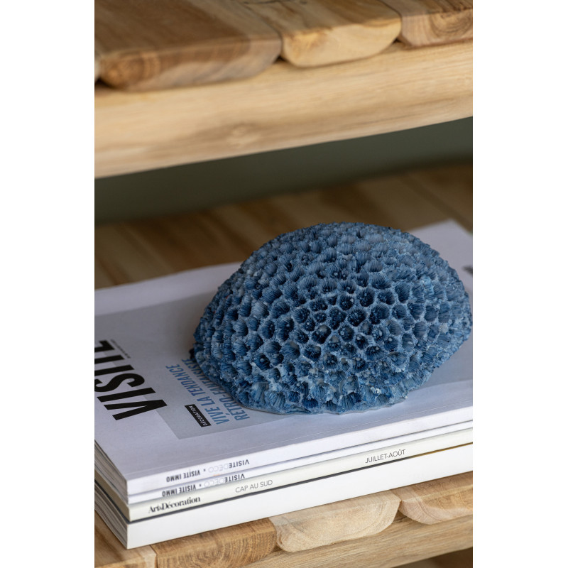 CORAIL POLYRÉSINE BLEU CLAIR S (16x13x9cm) 
