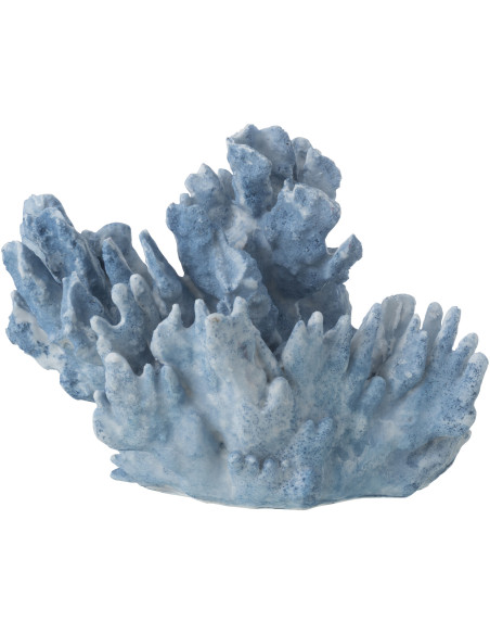 CORAIL POLYRÉSINE BLEU CLAIR L (29x20x21cm) 