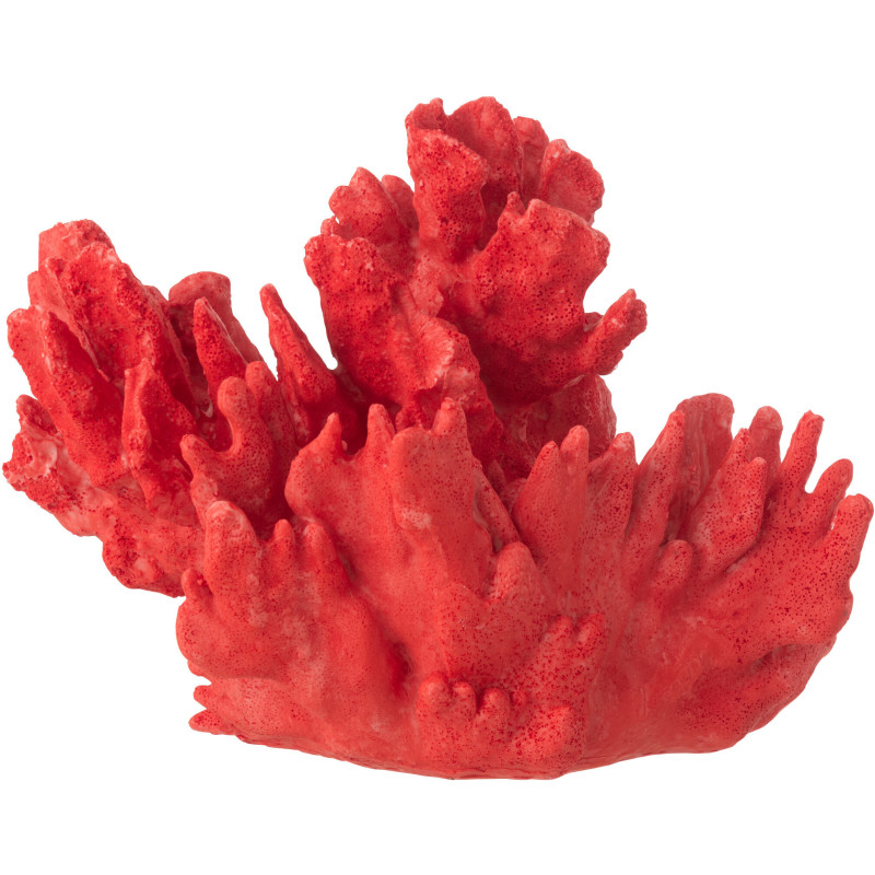 CORAIL POLYRÉSINE ROUGE LARGE (29x20x21cm) 