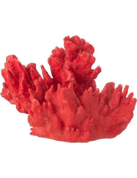 CORAIL POLYRÉSINE ROUGE LARGE (29x20x21cm) 