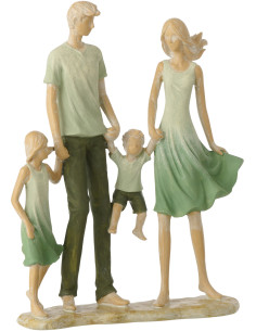 FAMI 2 ENFANTS POLYRÉS VRT/ECR (21x6x25cm) 