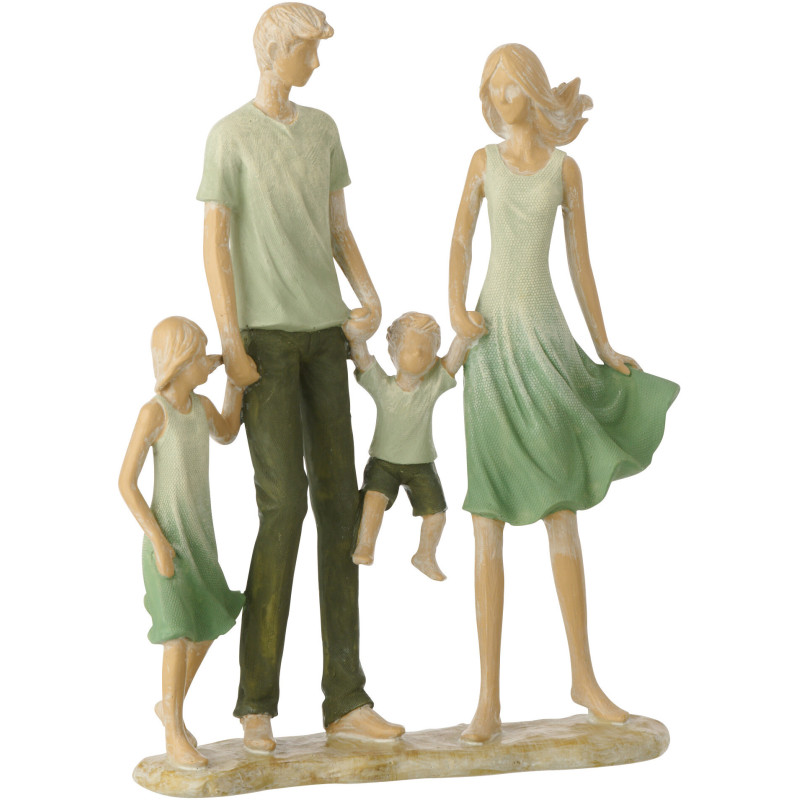 FAMI 2 ENFANTS POLYRÉS VRT/ECR (21x6x25cm) 