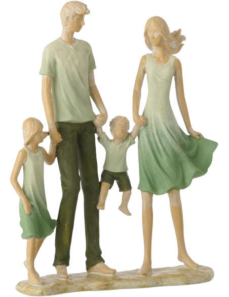 FAMI 2 ENFANTS POLYRÉS VRT/ECR (21x6x25cm) 