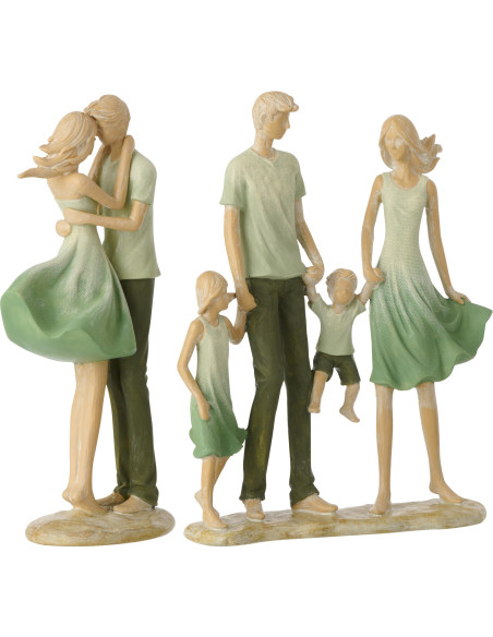 FAMI 2 ENFANTS POLYRÉS VRT/ECR (21x6x25cm) 