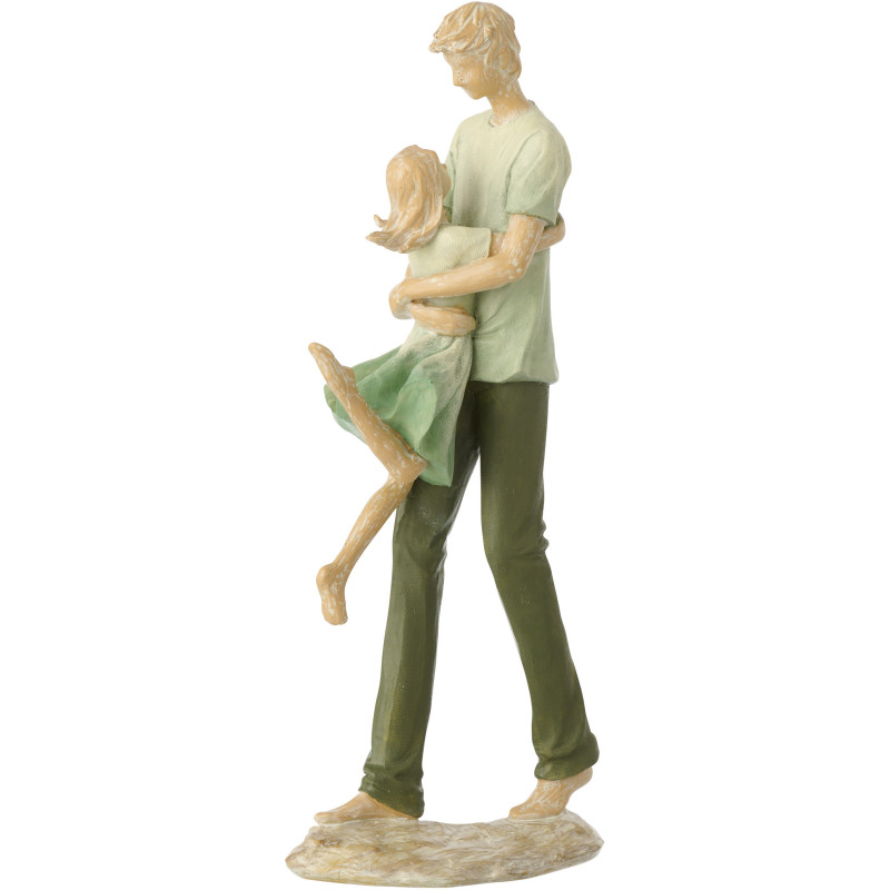 PÈRE + ENFANT POLYRÉS VRT/ECR (15,5x10x35cm) 