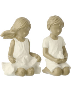 ENFTS GARÇ/FILL BLA/GR ASS2 (9x9x15cm) 