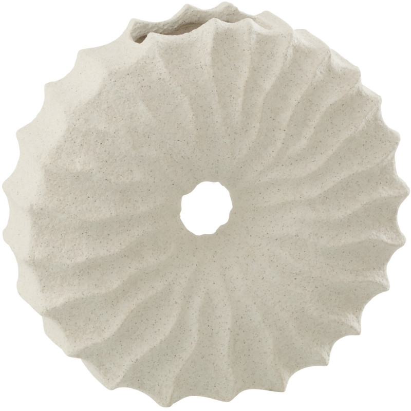 VASE FINIT SABL RND GRÈ BLA S (20x6x19,5cm) 