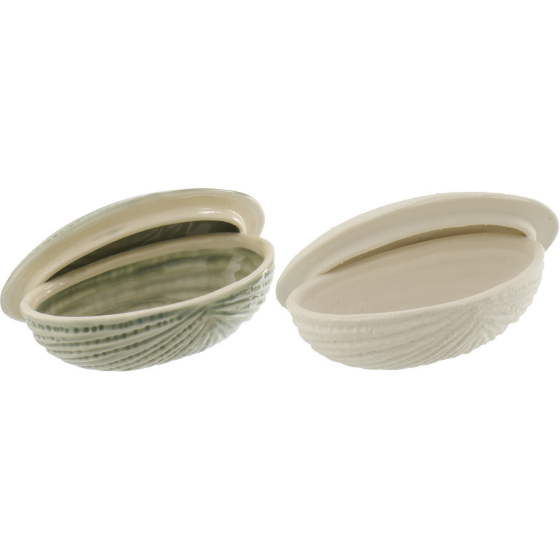 BTE COQUIL GRÈ BLA/OLI ASS2 (14,4x7,5x5,5cm) 