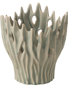 VASE AMY PORCELAINE BL S (25x23x25,5cm) 