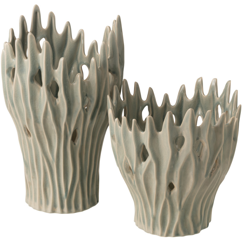 VASE AMY PORCELAINE BL L (23,5x23,5x37cm) 