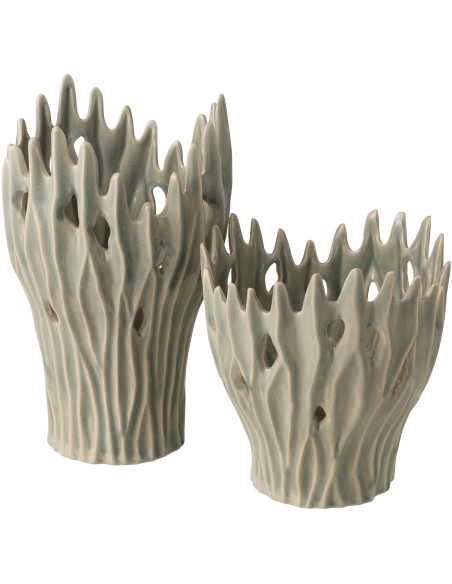 VASE AMY PORCELAINE BL L (23,5x23,5x37cm) 