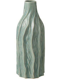 VASE RICHARD PORCELAINE BLEU (16x16x42cm) 