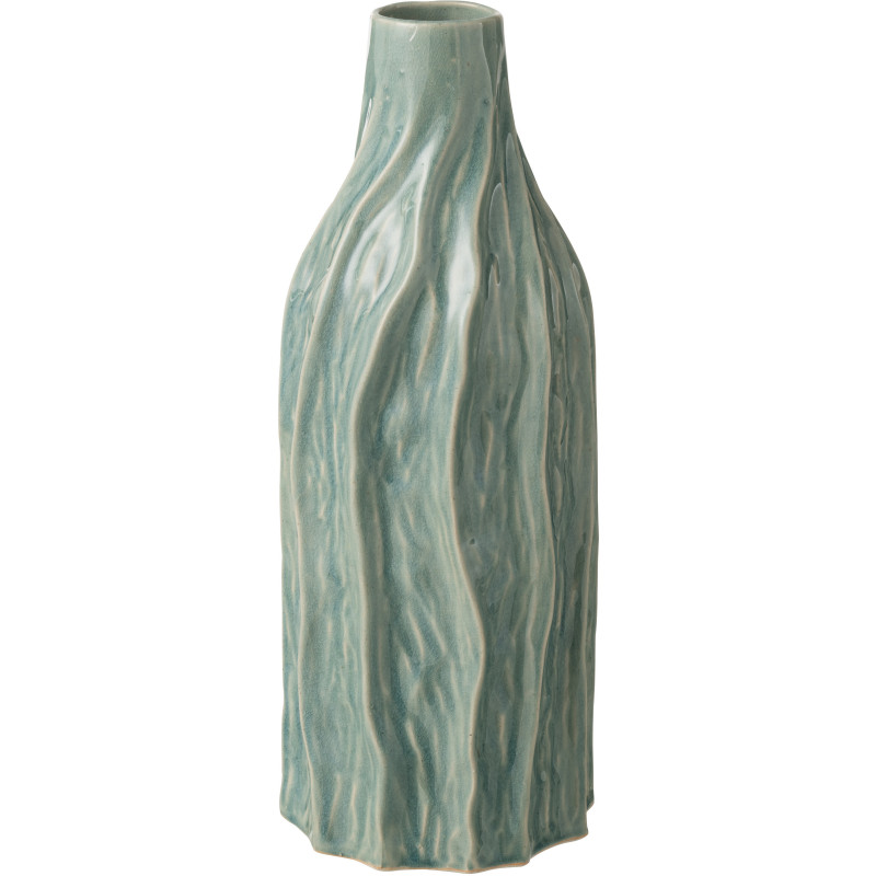 VASE RICHARD PORCELAINE BLEU (16x16x42cm) 