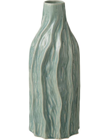 VASE RICHARD PORCELAINE BLEU (16x16x42cm) 