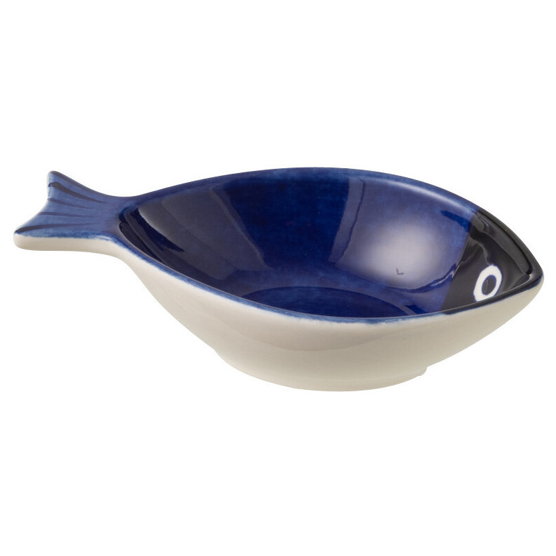 BOL POISSON PORCELAINE BLEU S (12x10,5x3,5cm) 