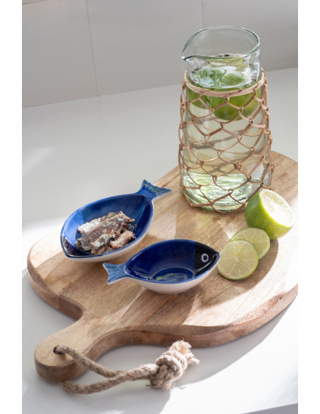 BOL POISSON PORCELAINE BLEU S (12x10,5x3,5cm) 