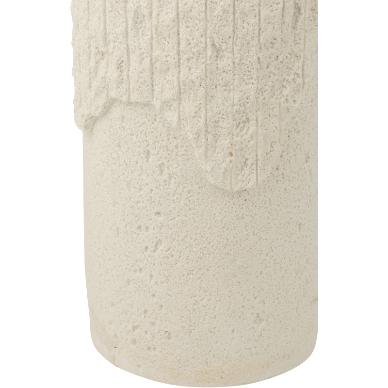 SOCLE ROCKY RELF POLYRÉS BLA S (25x25x60cm) 