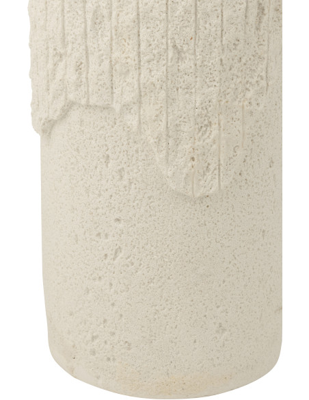 SOCLE ROCKY RELF POLYRÉS BLA S (25x25x60cm) 