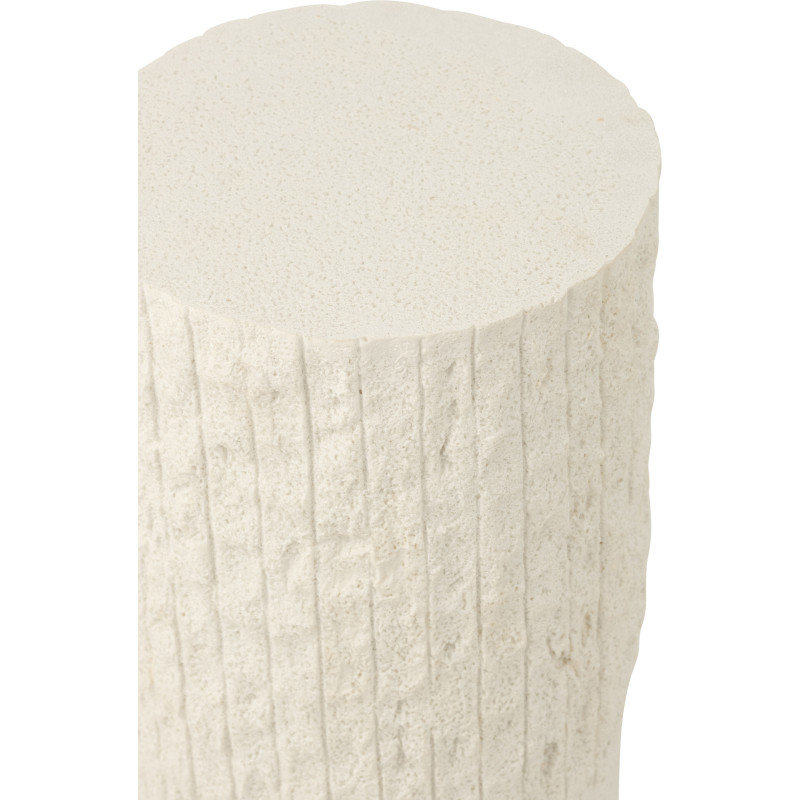 SOCLE ROCKY RELF POLYRÉS BLA S (25x25x60cm) 