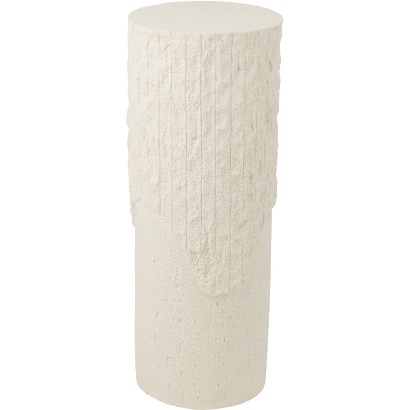 SOCLE ROCKY RELF POLYRÉS BLA M (30x30x75cm) 