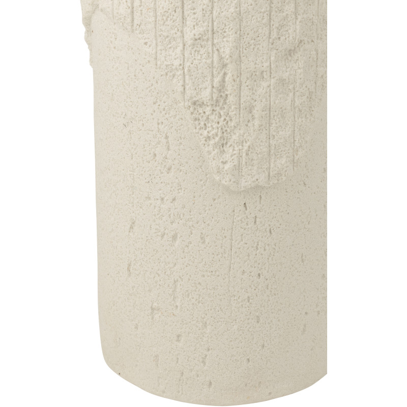 SOCLE ROCKY RELF POLYRÉS BLA M (30x30x75cm) 