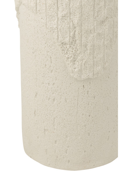 SOCLE ROCKY RELF POLYRÉS BLA M (30x30x75cm) 