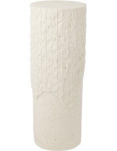 SOCLE ROCKY RELF POLYRÉS BLA L (35x35x90cm) 
