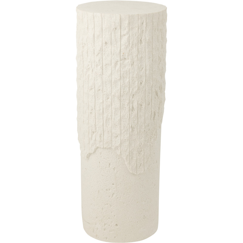 SOCLE ROCKY RELF POLYRÉS BLA L (35x35x90cm) 