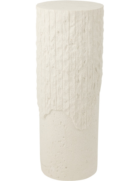 SOCLE ROCKY RELF POLYRÉS BLA L (35x35x90cm) 