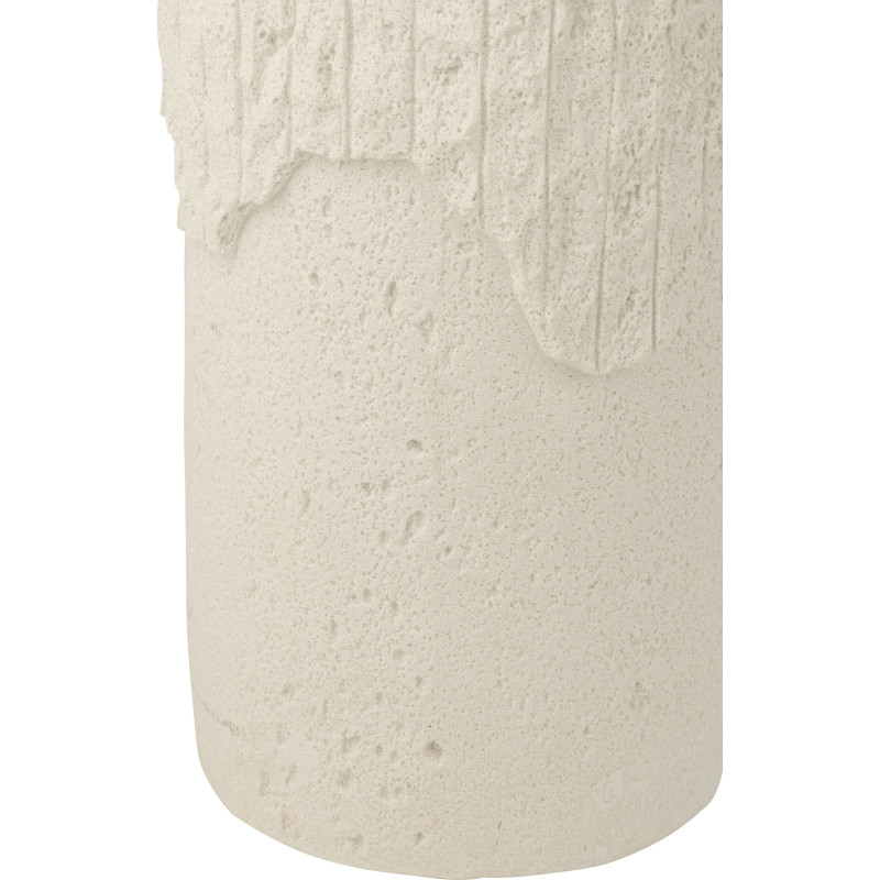 SOCLE ROCKY RELF POLYRÉS BLA L (35x35x90cm) 