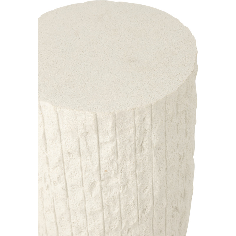 SOCLE ROCKY RELF POLYRÉS BLA L (35x35x90cm) 