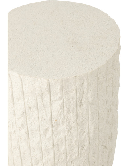 SOCLE ROCKY RELF POLYRÉS BLA L (35x35x90cm) 