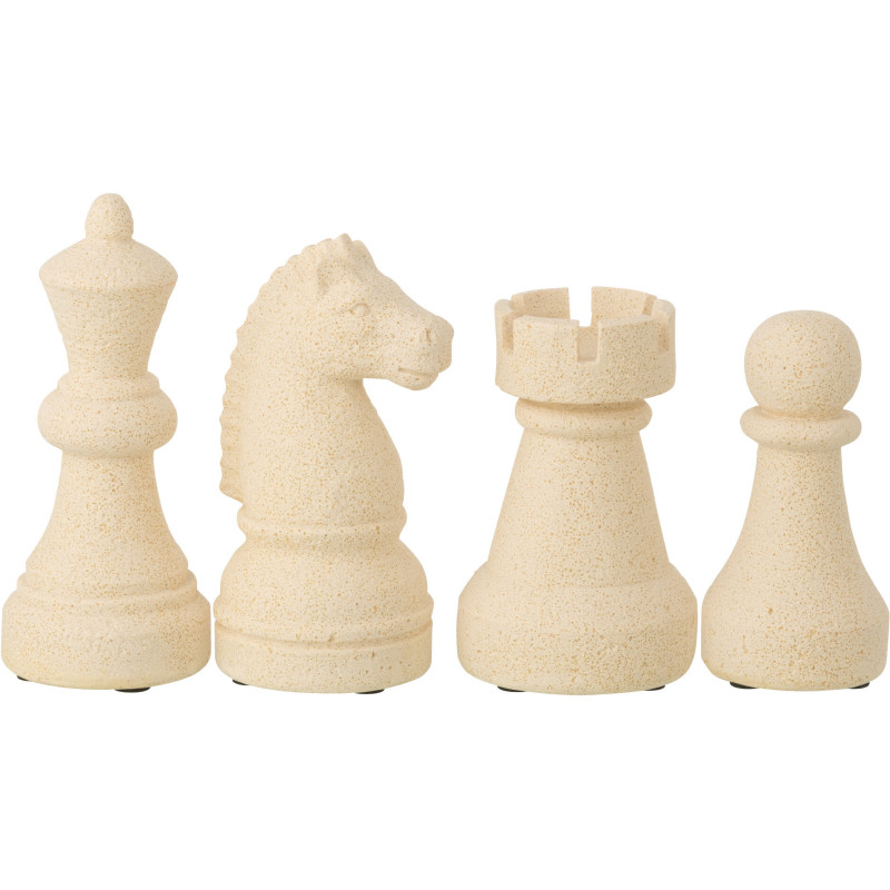 PC ÉCHEC POLYRÉS BEI S ASS4 (8,5x8,5x19,5cm) 