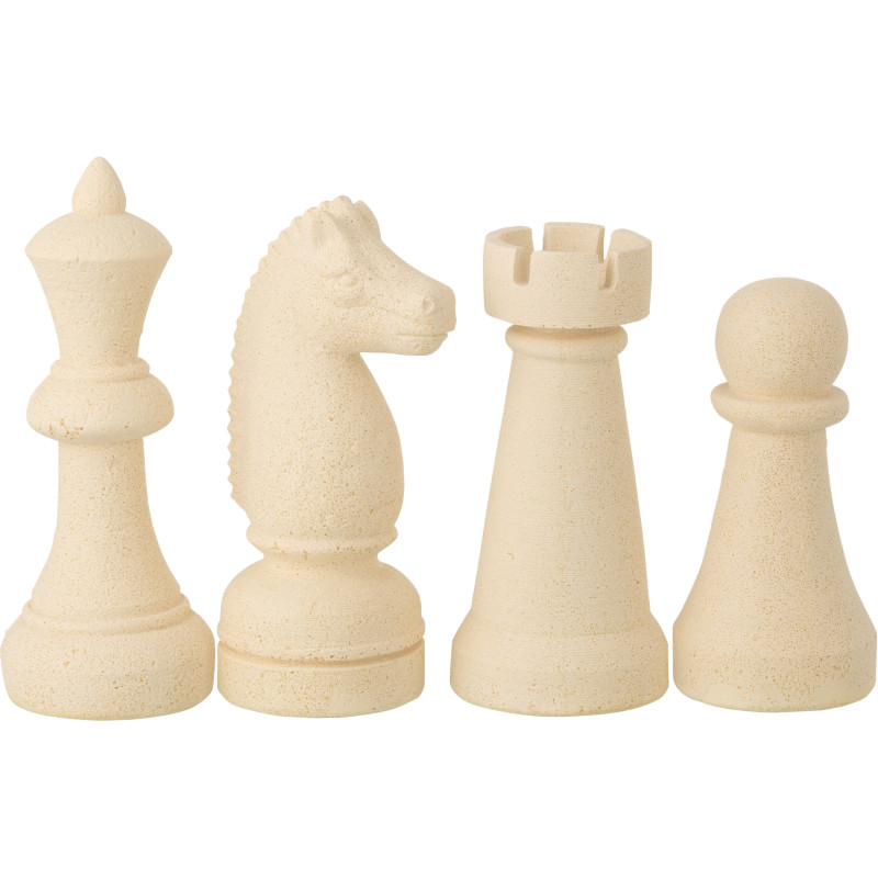 PC ÉCHEC POLYRÉS BEI L ASS4 (11x11x29cm) 