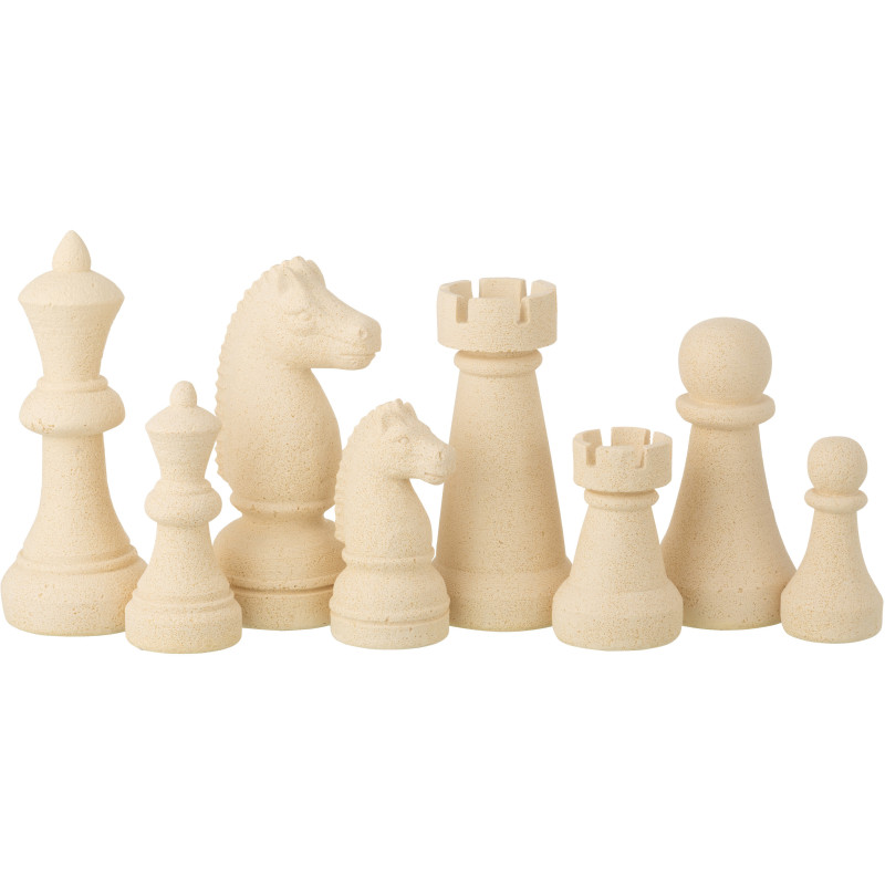 PC ÉCHEC POLYRÉS BEI L ASS4 (11x11x29cm) 