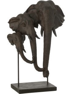 ELÉPH S/BASE FAMI POLYRÉS MAR (31x22x43,5cm) 